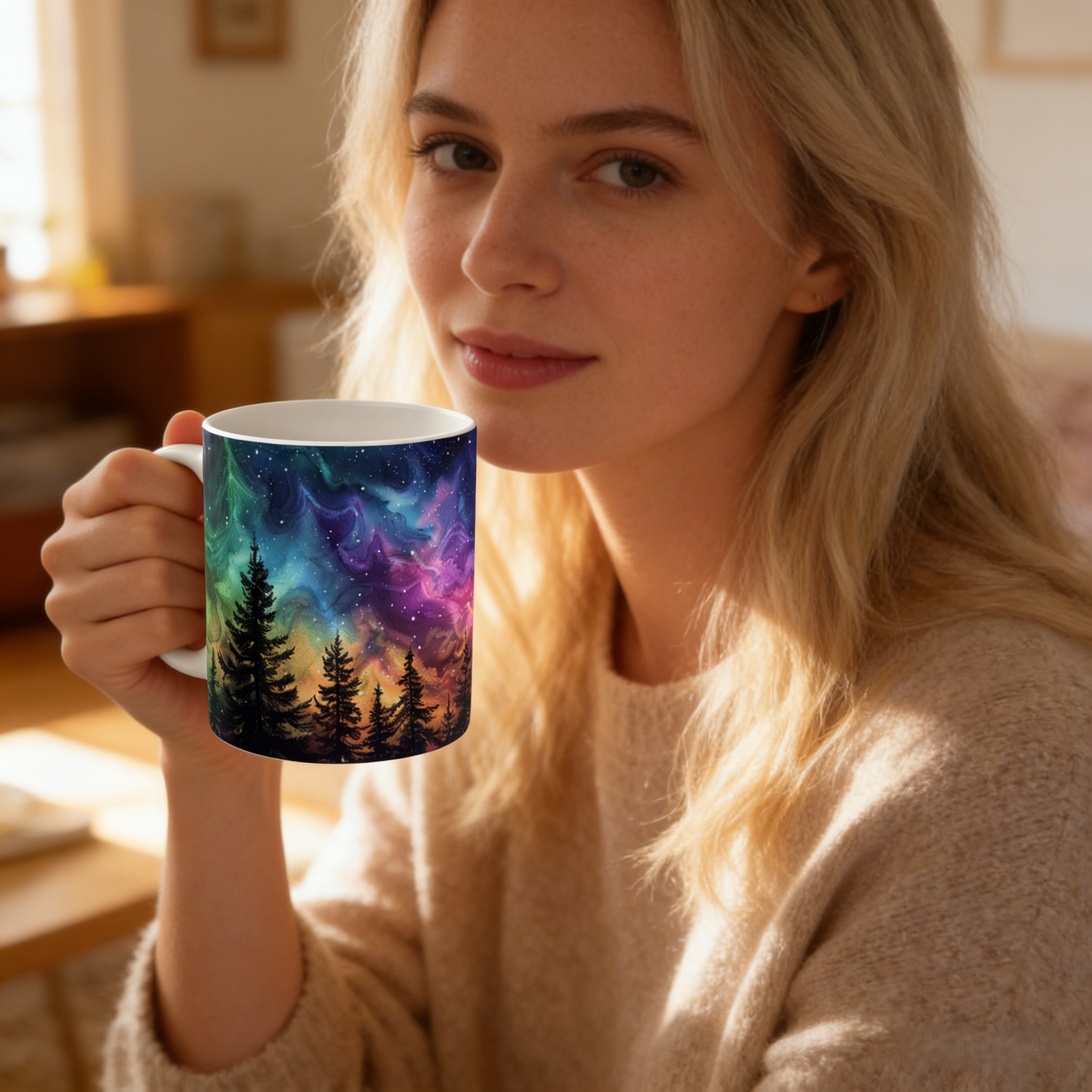 Aurora-Themed Ceramic Mug | WSMug53