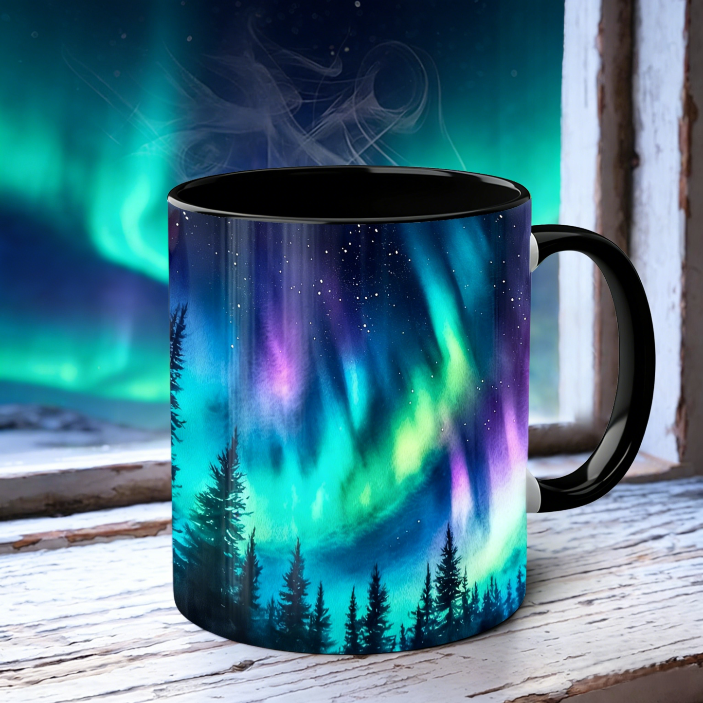 Aurora-Themed Ceramic Mug | WSMug52