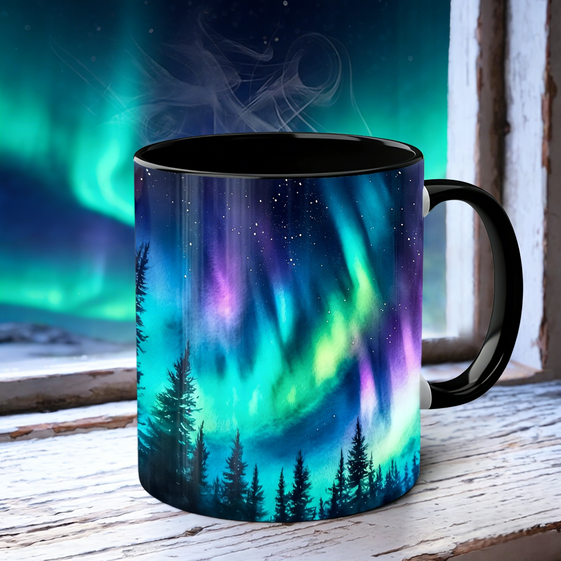 Aurora-Themed Ceramic Mug | WSMug52