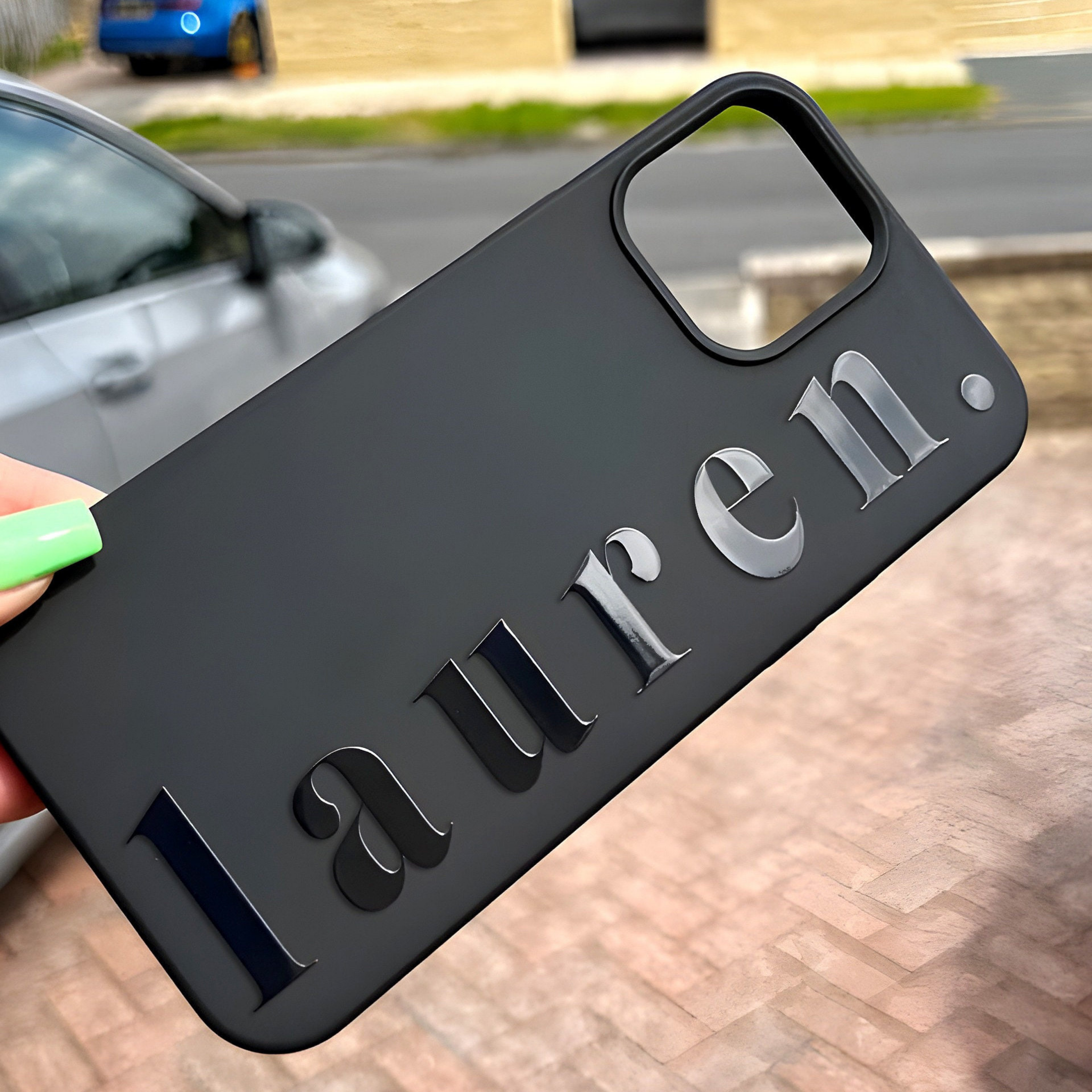 Personalised Monogram Silicone Phone Cover Case | OFCase004