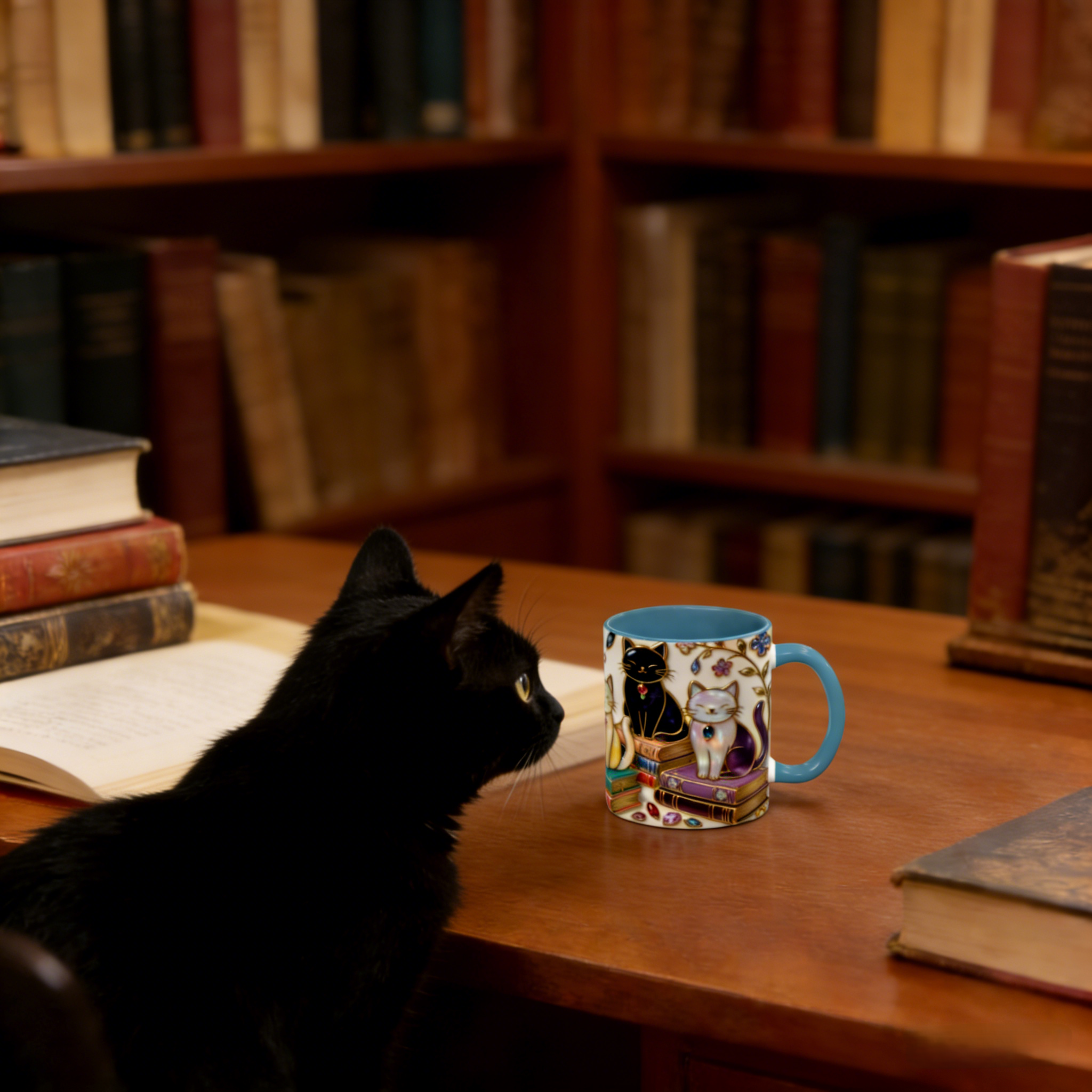 Stained Glass Style Cats Mug | WSMug13