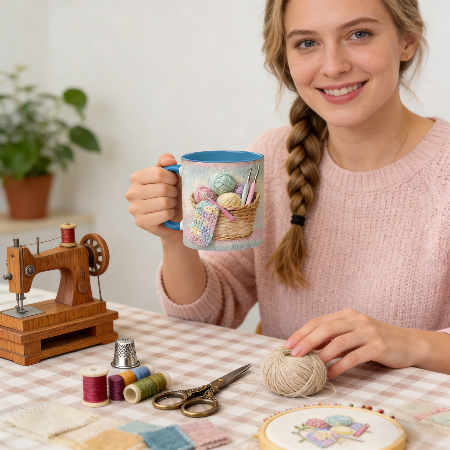 Sewing Supplies Themed Ceramic Mug | WSMug49
