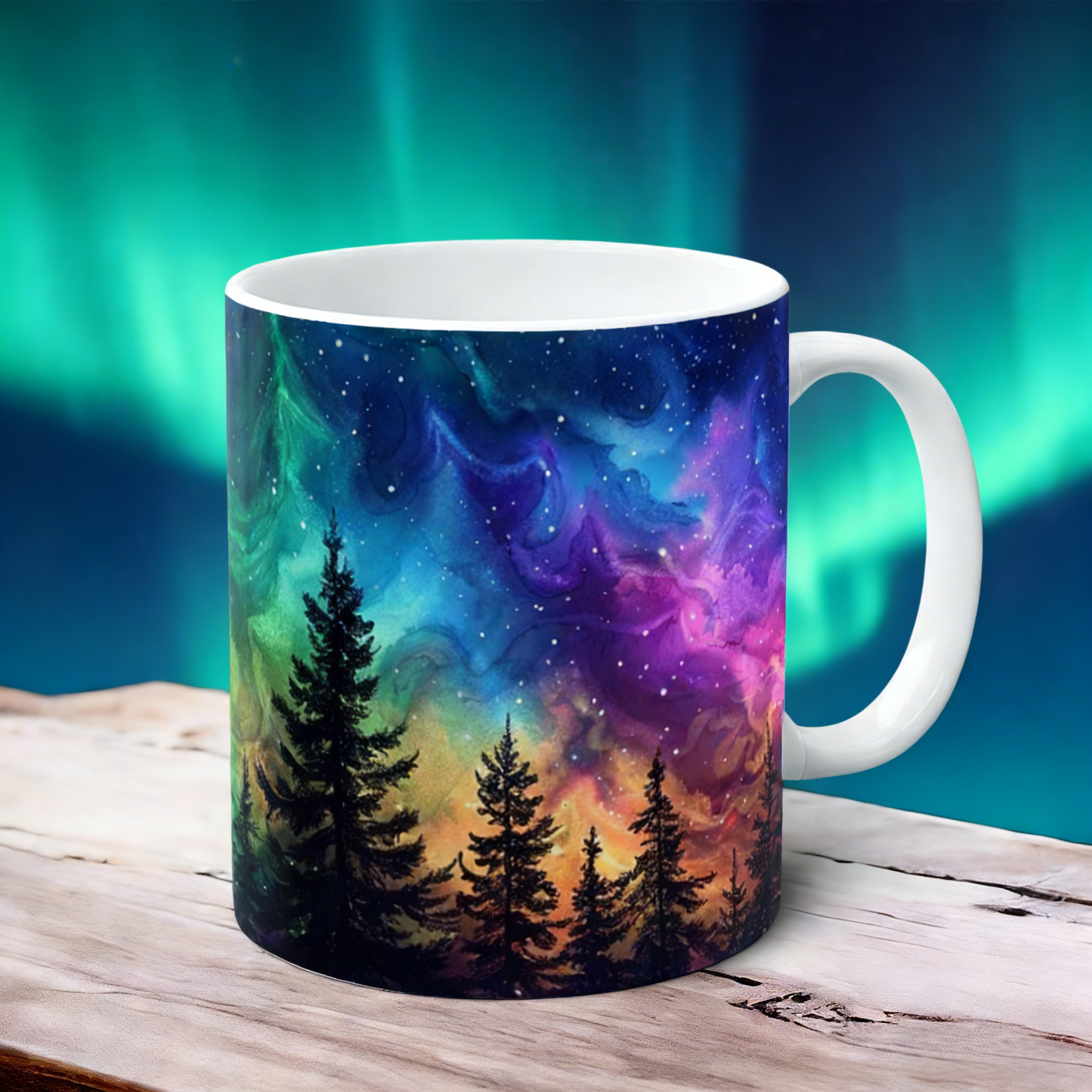 Aurora-Themed Ceramic Mug | WSMug53