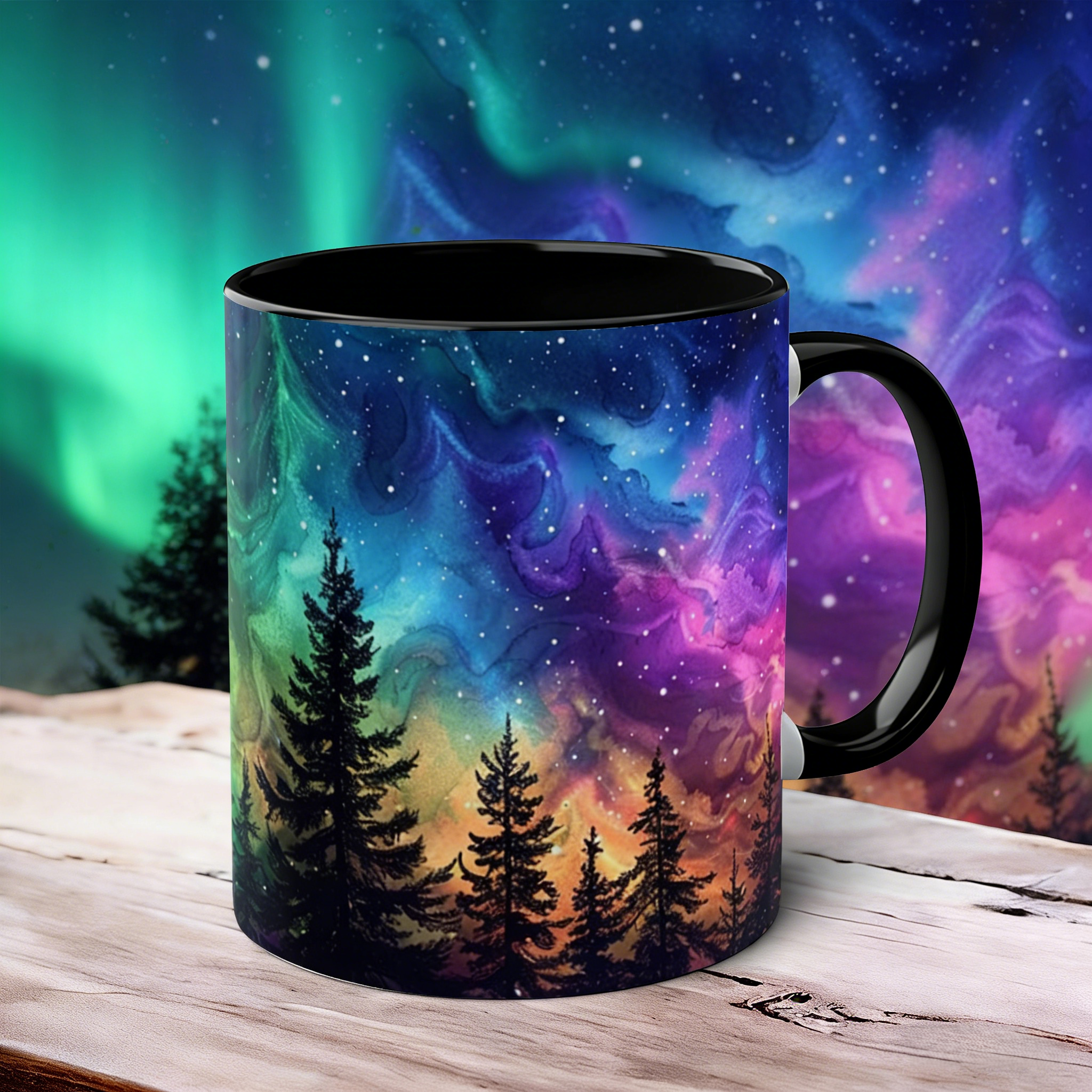Aurora-Themed Ceramic Mug | WSMug53
