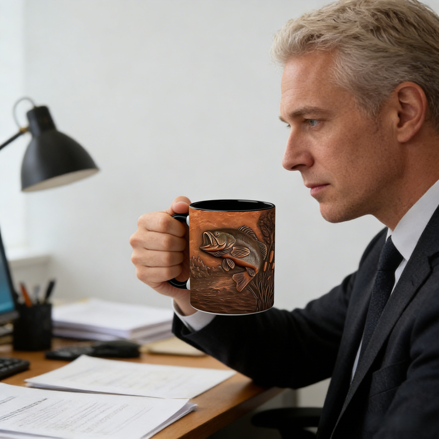 Fishing-Themed Ceramic Mug | WSMug47