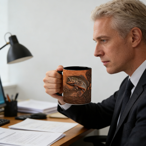 Fishing-Themed Ceramic Mug | WSMug47