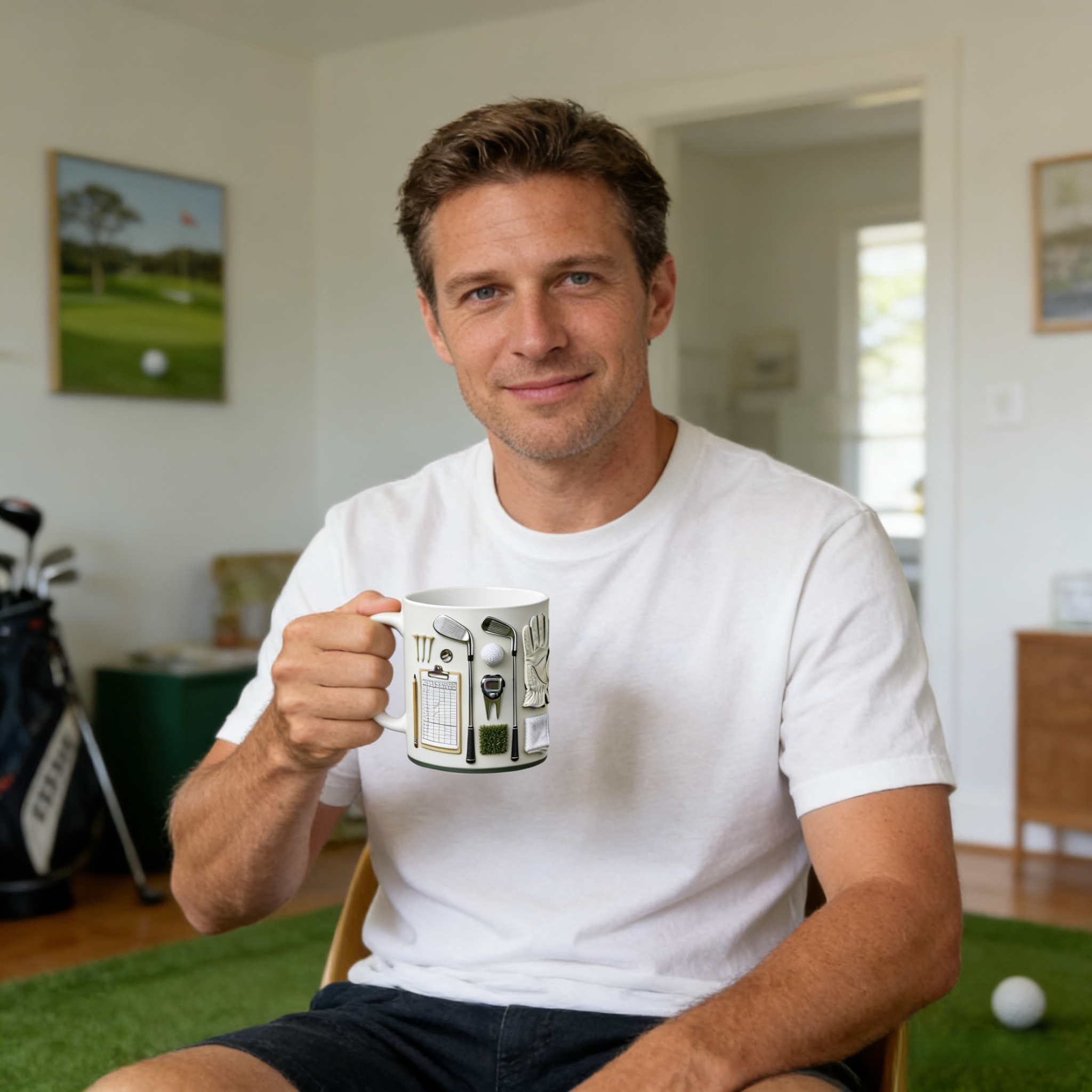 Golfer-Themed Ceramic Mug | WSMug56