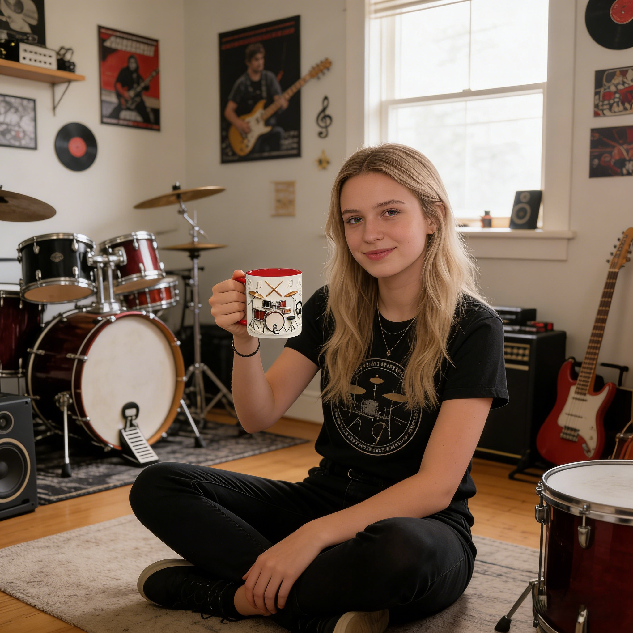 Drummer-Themed Ceramic Mug | WSMug57