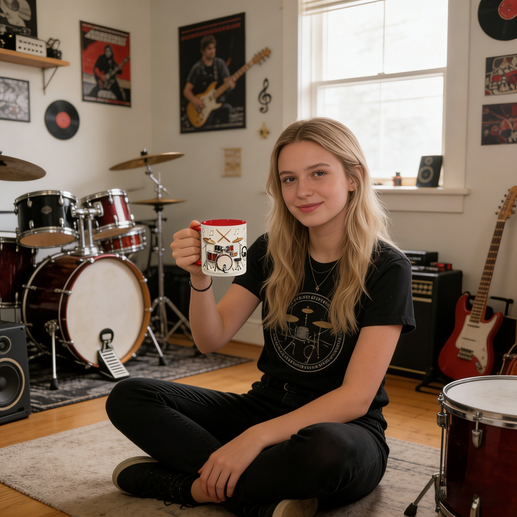 Drummer-Themed Ceramic Mug | WSMug57