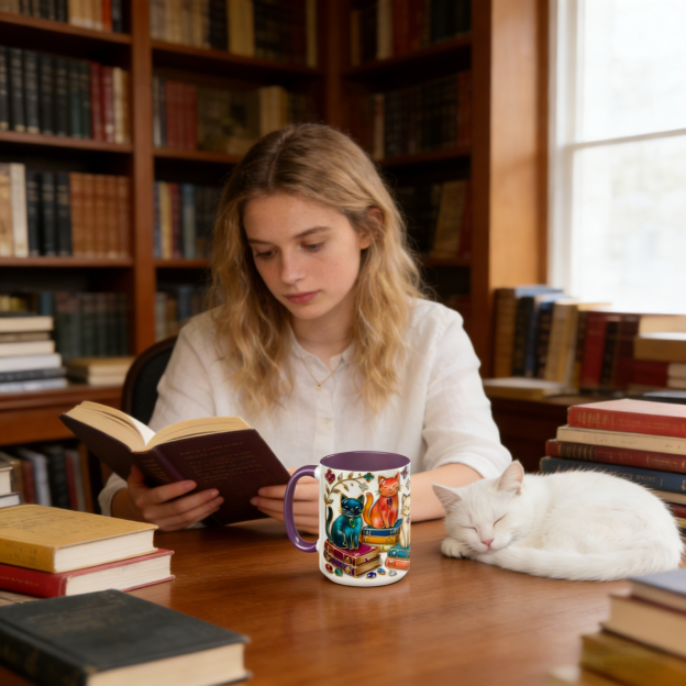 Stained Glass Style Cats Mug | WSMug13