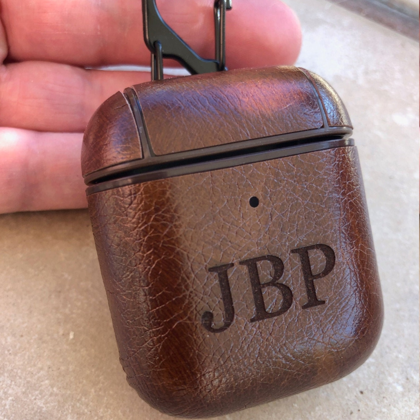 Personalized Engraved Silicone AirPod Case with Clip Keychain | OFPod0