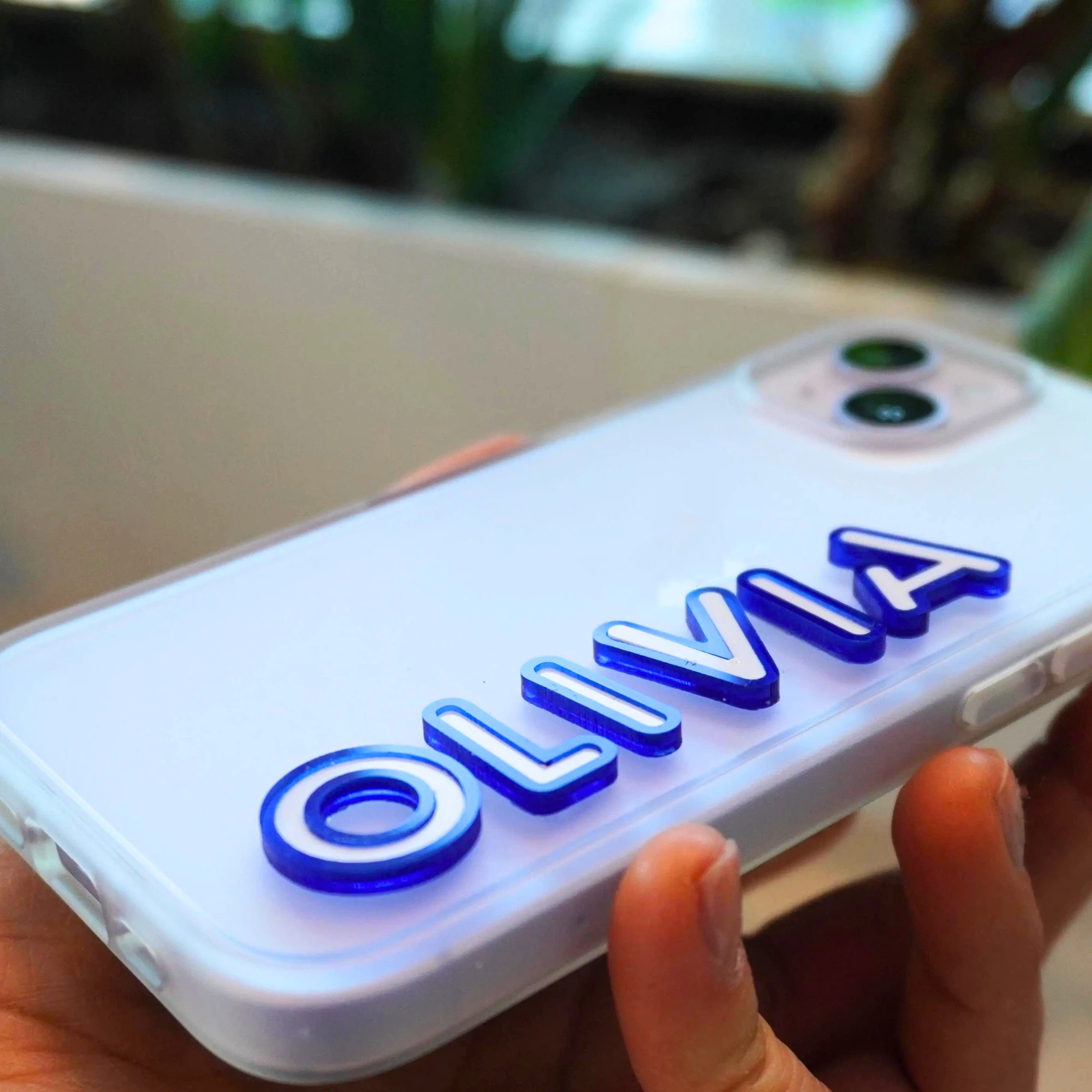Personalized Name Clear Phone Case for iPhone & Samsung Phone | OFCase160