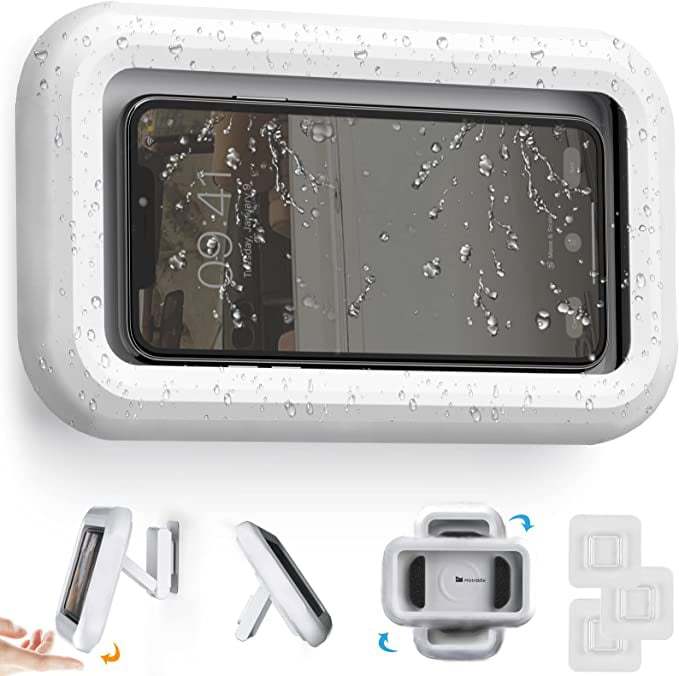 Waterproof Shower Wall Mounted 360° Rotation Angle Adjustable Phone Holder | OFCase058
