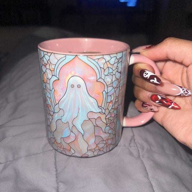 Imitation Stained Glass Halloween Ghost Mug | WSMug41