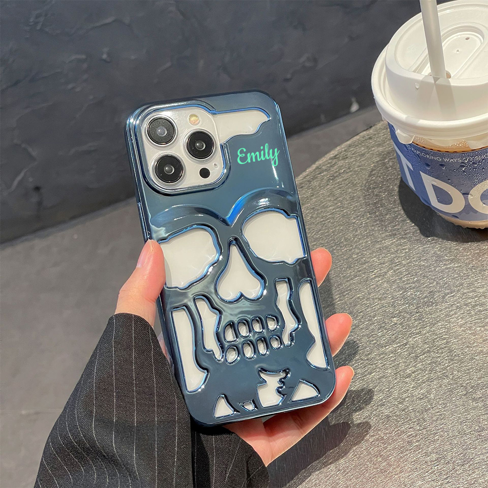 Personalized Name Skull Phone Case for iPhone | OFCase151