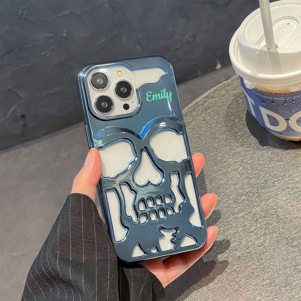 Personalized Name Skull Phone Case for iPhone | OFCase151