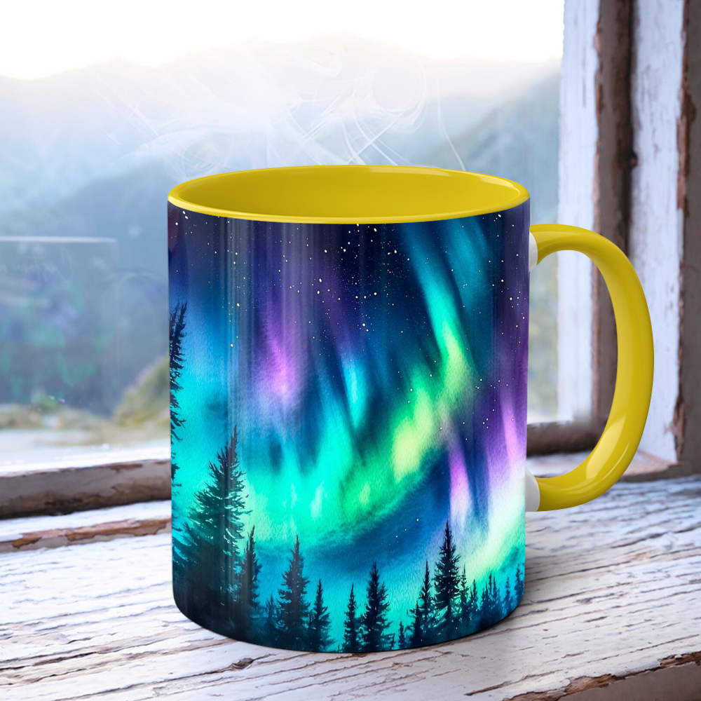 Aurora-Themed Ceramic Mug | WSMug52