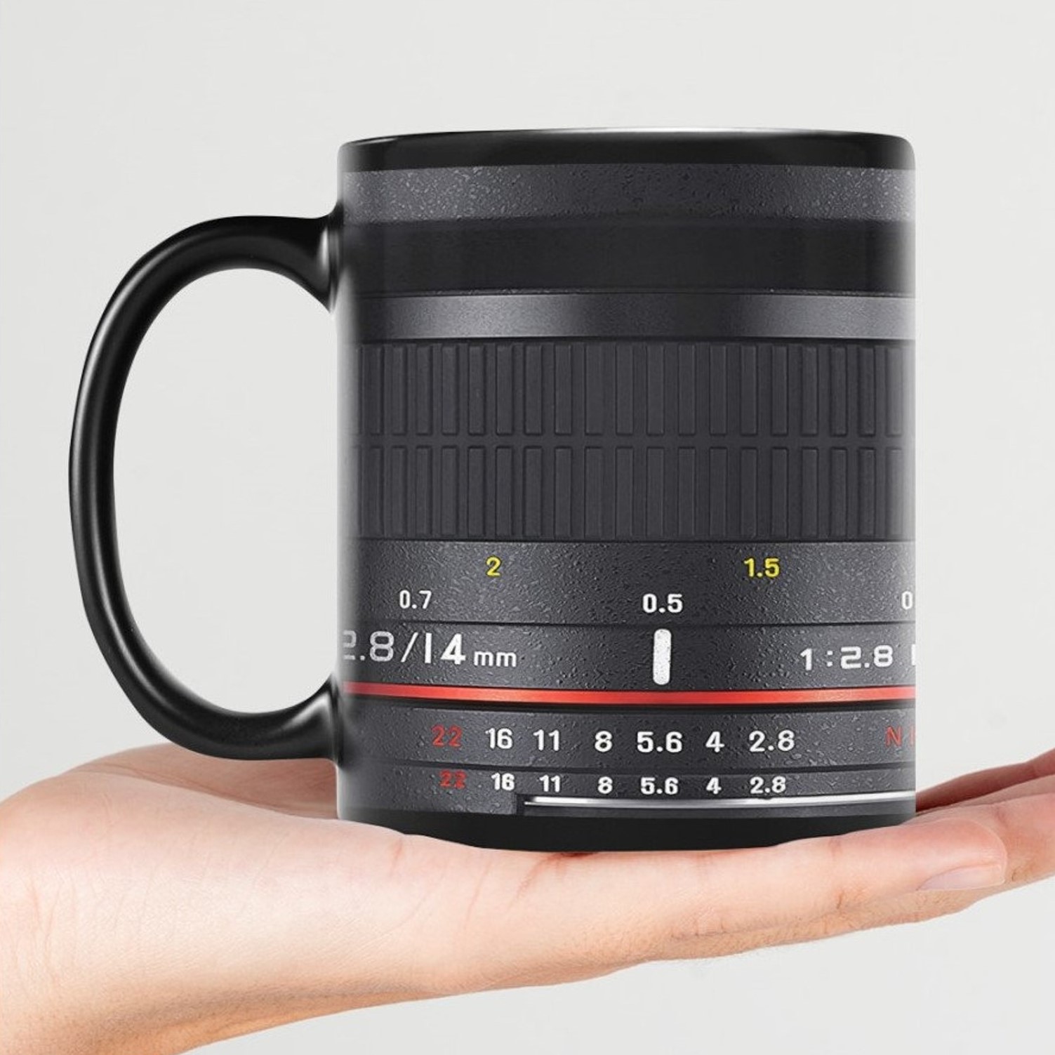Photographer's Camera Lens Ceramic Mug | WSMug31
