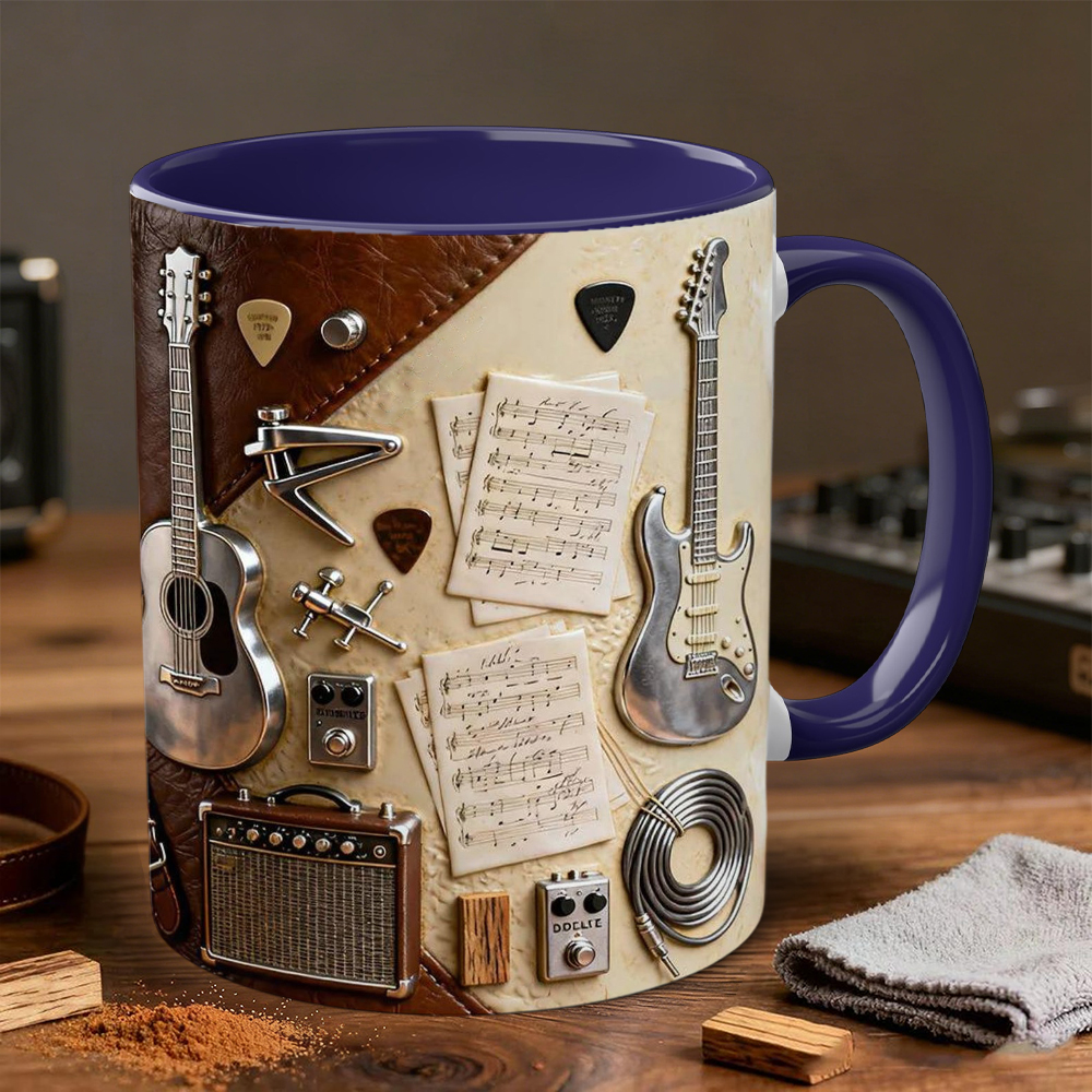 Guitarist-Themed Ceramic Mug | WSMug23