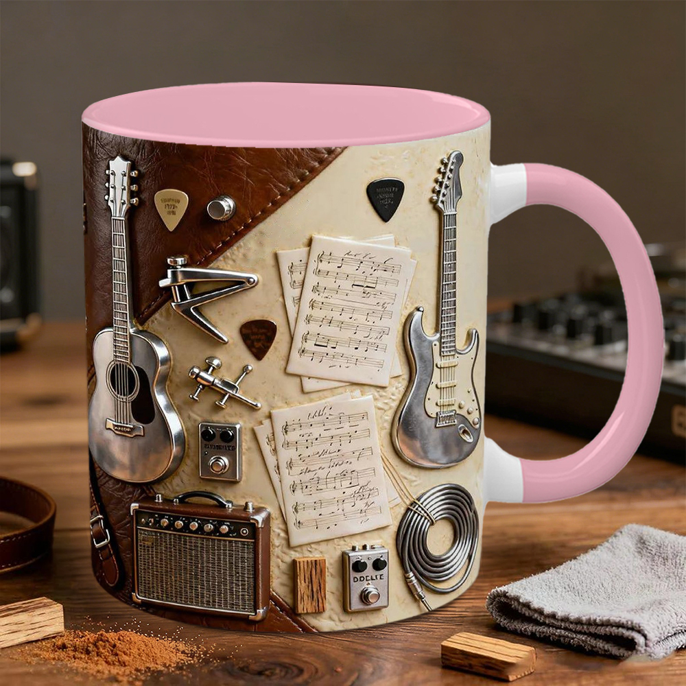 Guitarist-Themed Ceramic Mug | WSMug23