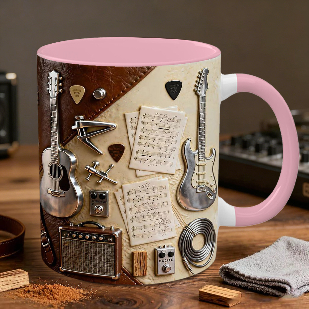 Guitarist-Themed Ceramic Mug | WSMug23