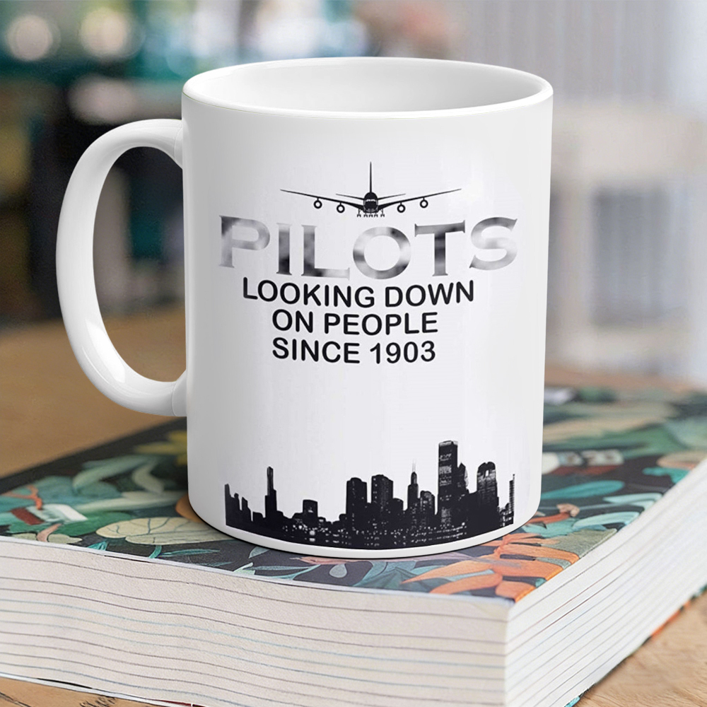 Aviation-Themed Pilot Ceramic Mug | WSMug36