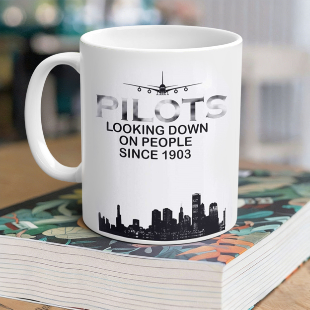 Aviation-Themed Pilot Ceramic Mug | WSMug36