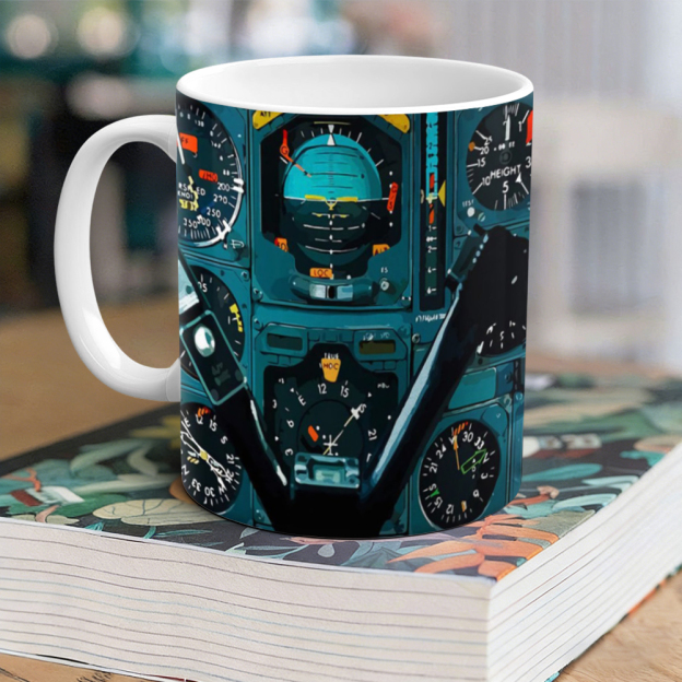 Aviation-Themed Pilot Ceramic Mug | WSMug37