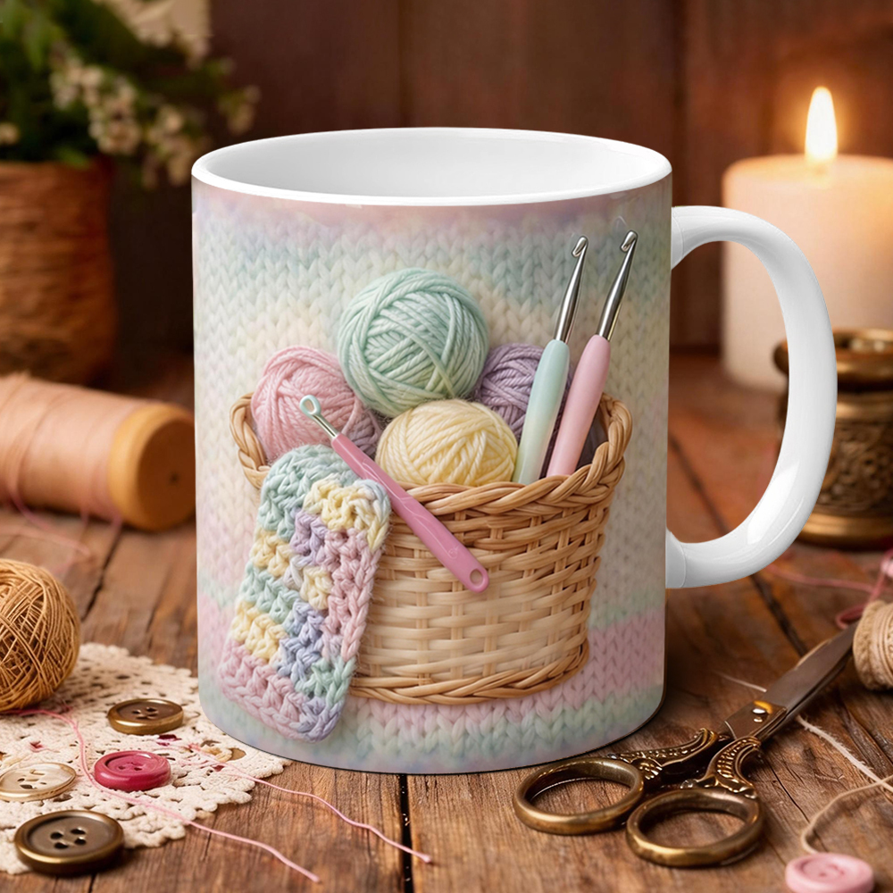 Sewing Supplies Themed Ceramic Mug | WSMug49