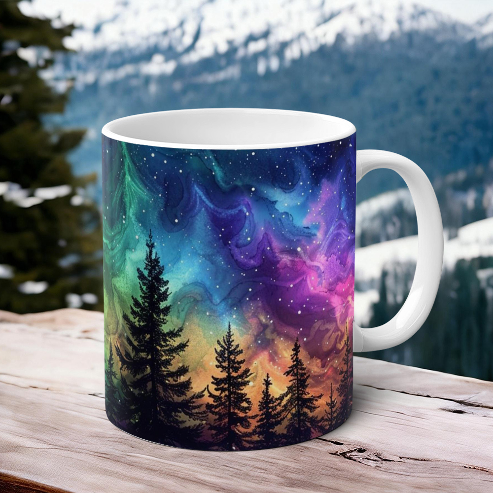 Aurora-Themed Ceramic Mug | WSMug53