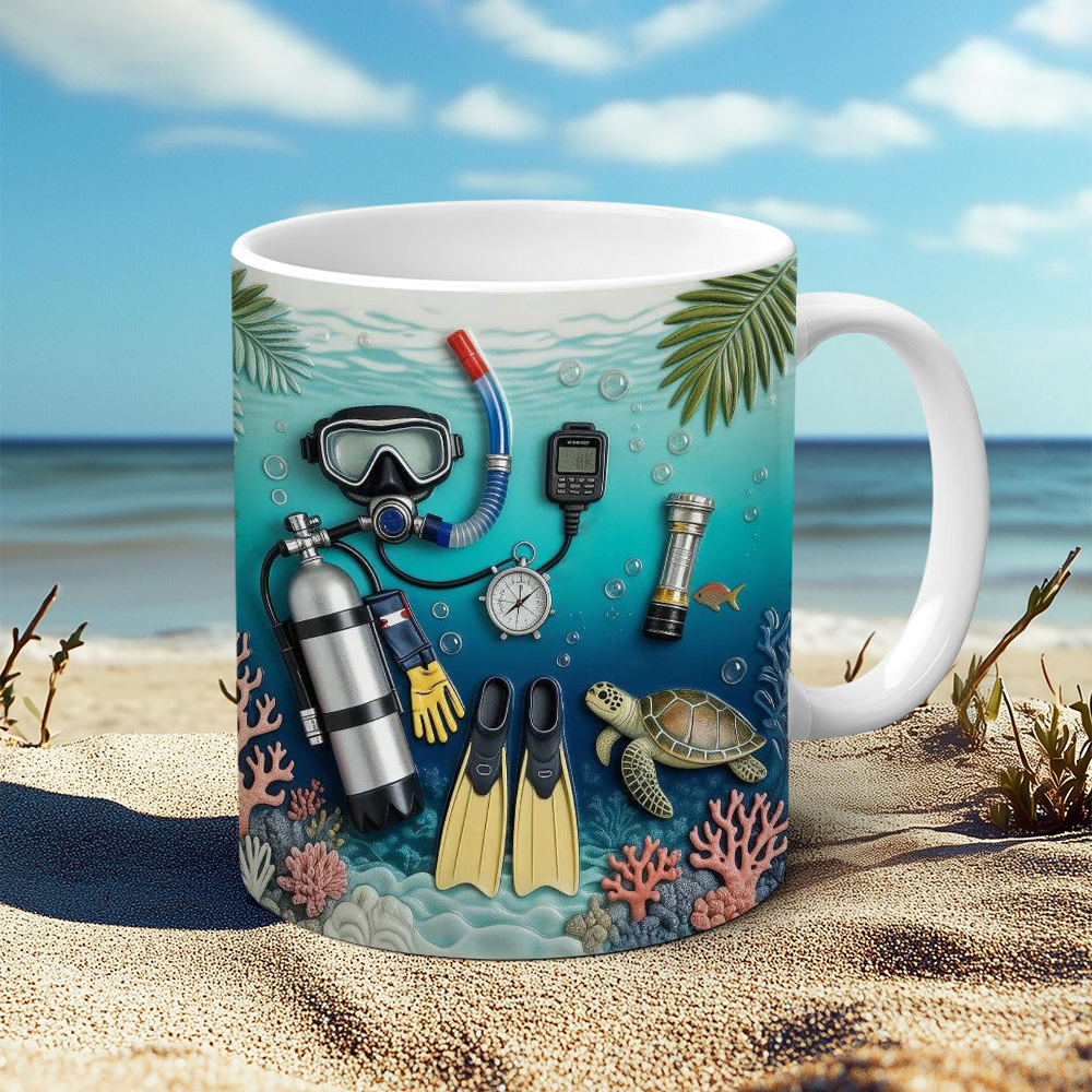 Diving-Themed Ceramic Mug | WSMug55