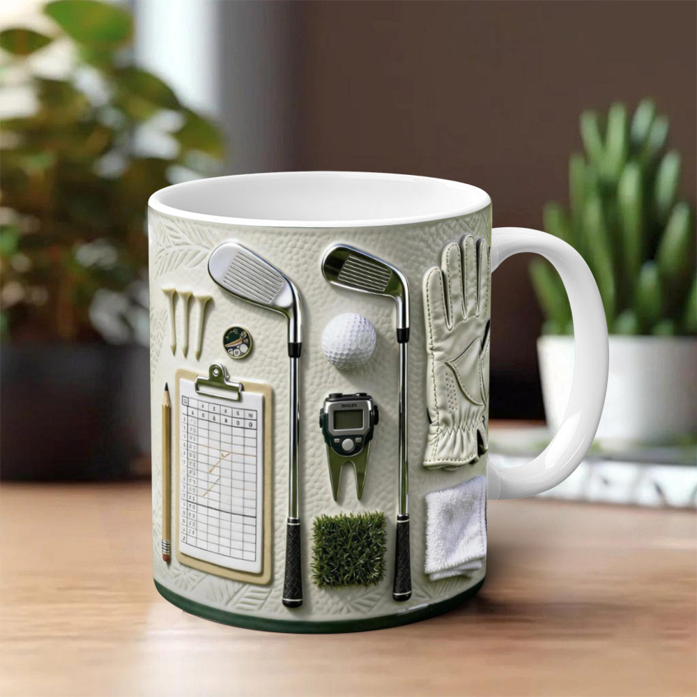 Golfer-Themed Ceramic Mug | WSMug56