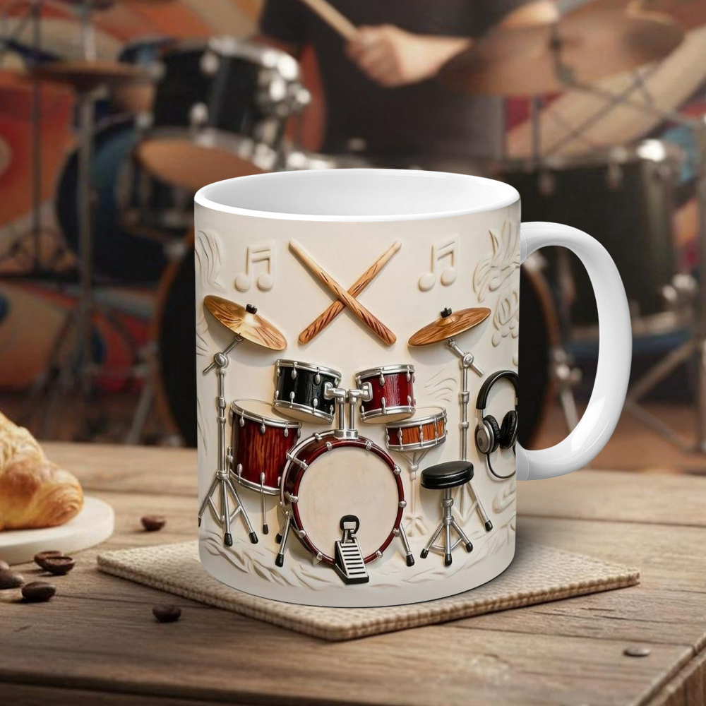 Drummer-Themed Ceramic Mug | WSMug57