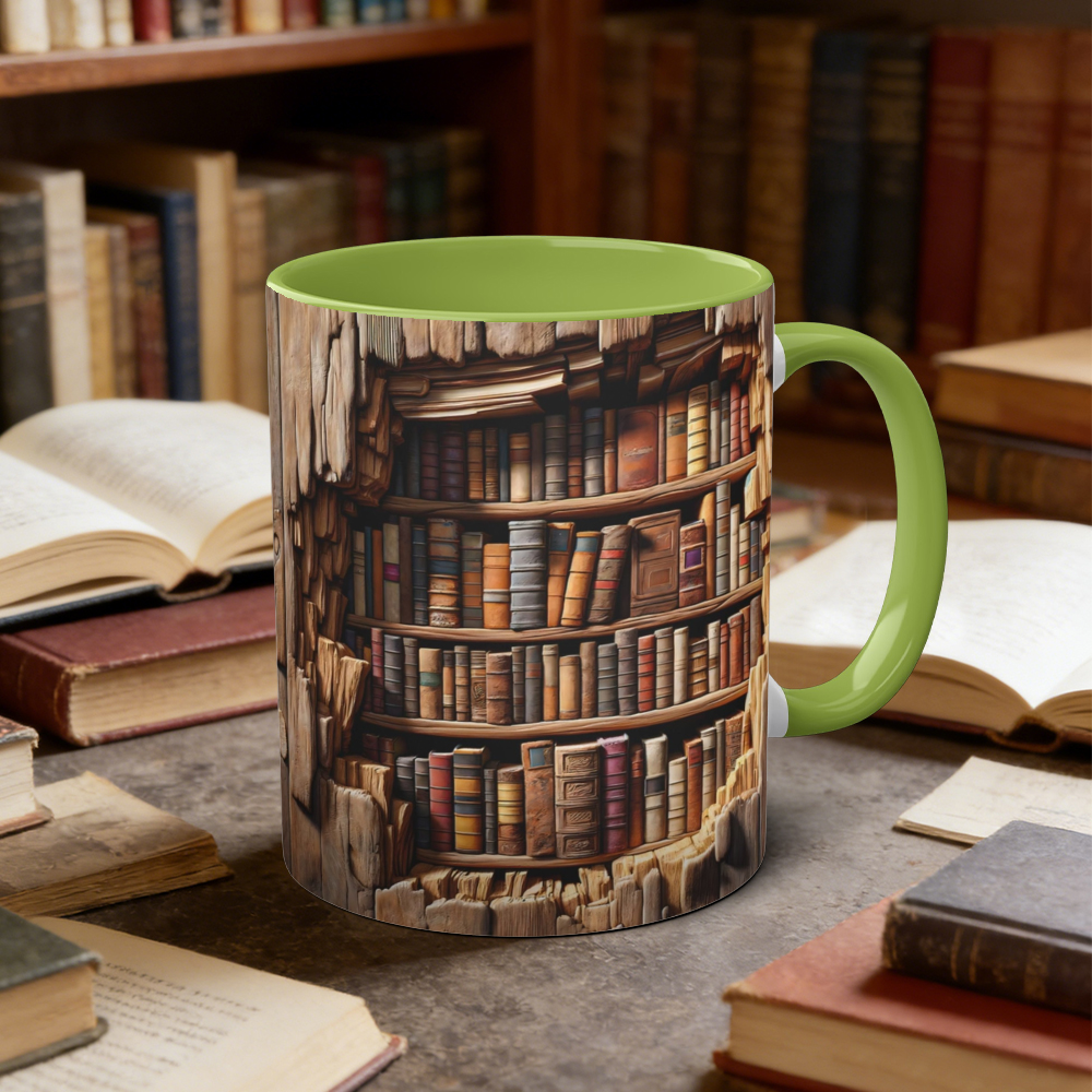 Library Bookshelf Mug | WSMug17