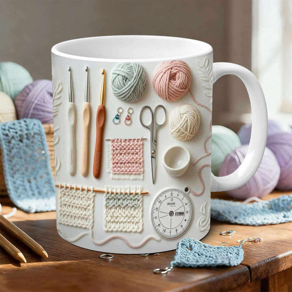Sewing Supplies Themed Ceramic Mug | WSMug25