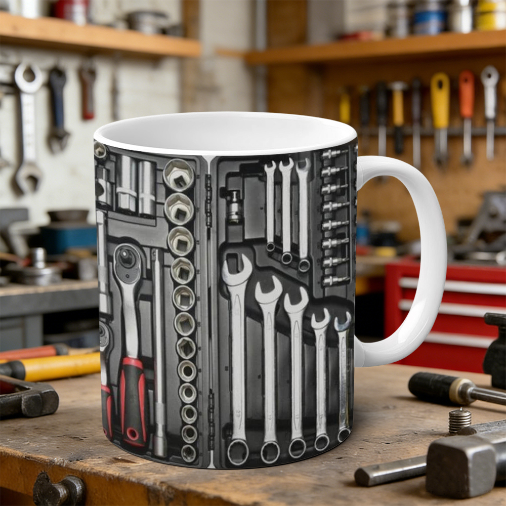 Mechanic Tool Box Ceramic Mug | WSMug28