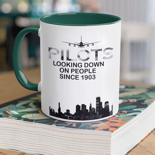 Aviation-Themed Pilot Ceramic Mug | WSMug36
