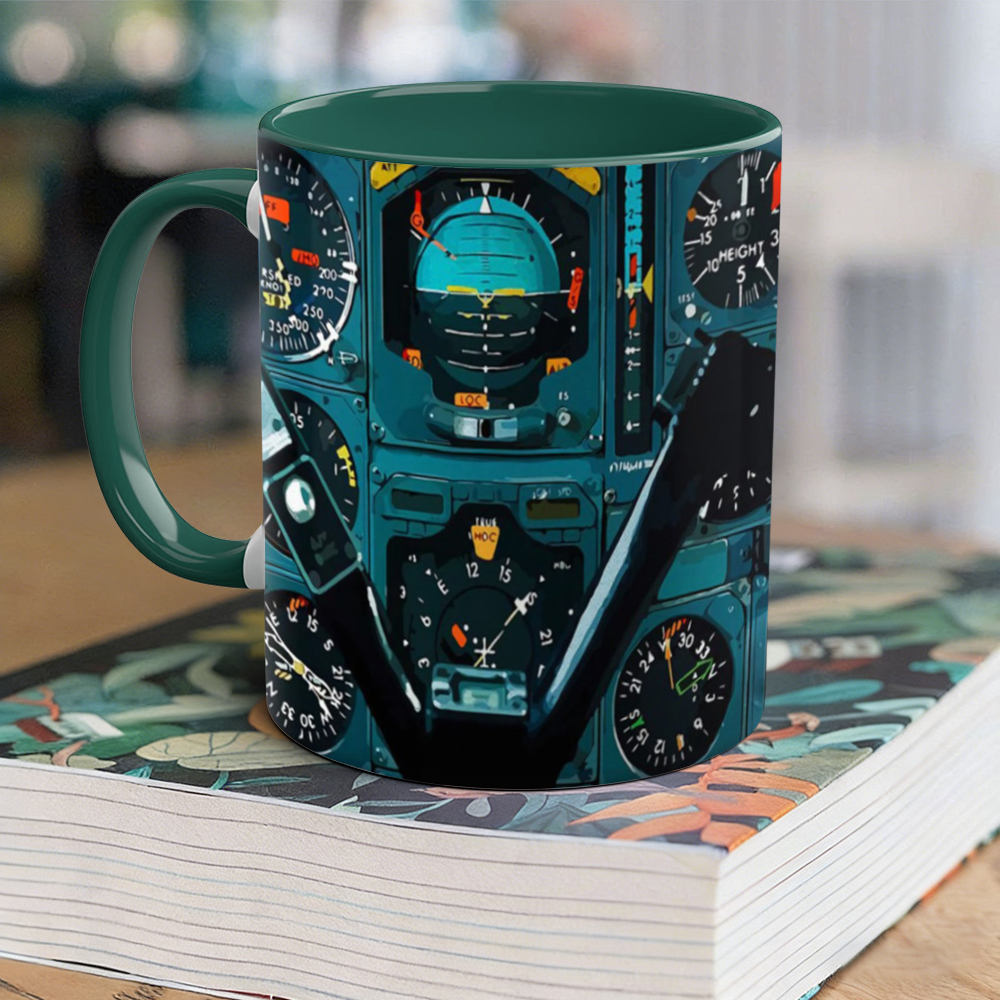 Aviation-Themed Pilot Ceramic Mug | WSMug37