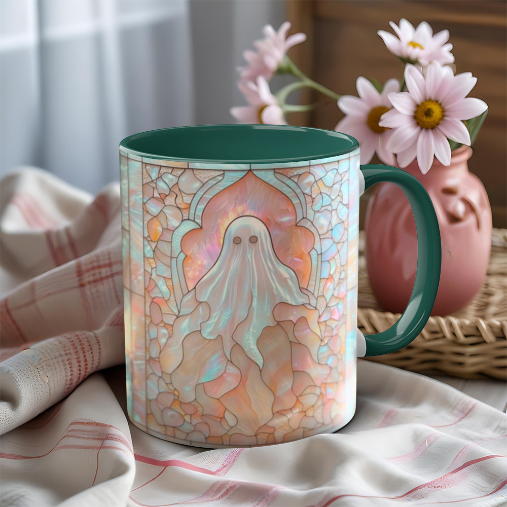 Imitation Stained Glass Halloween Ghost Mug | WSMug41