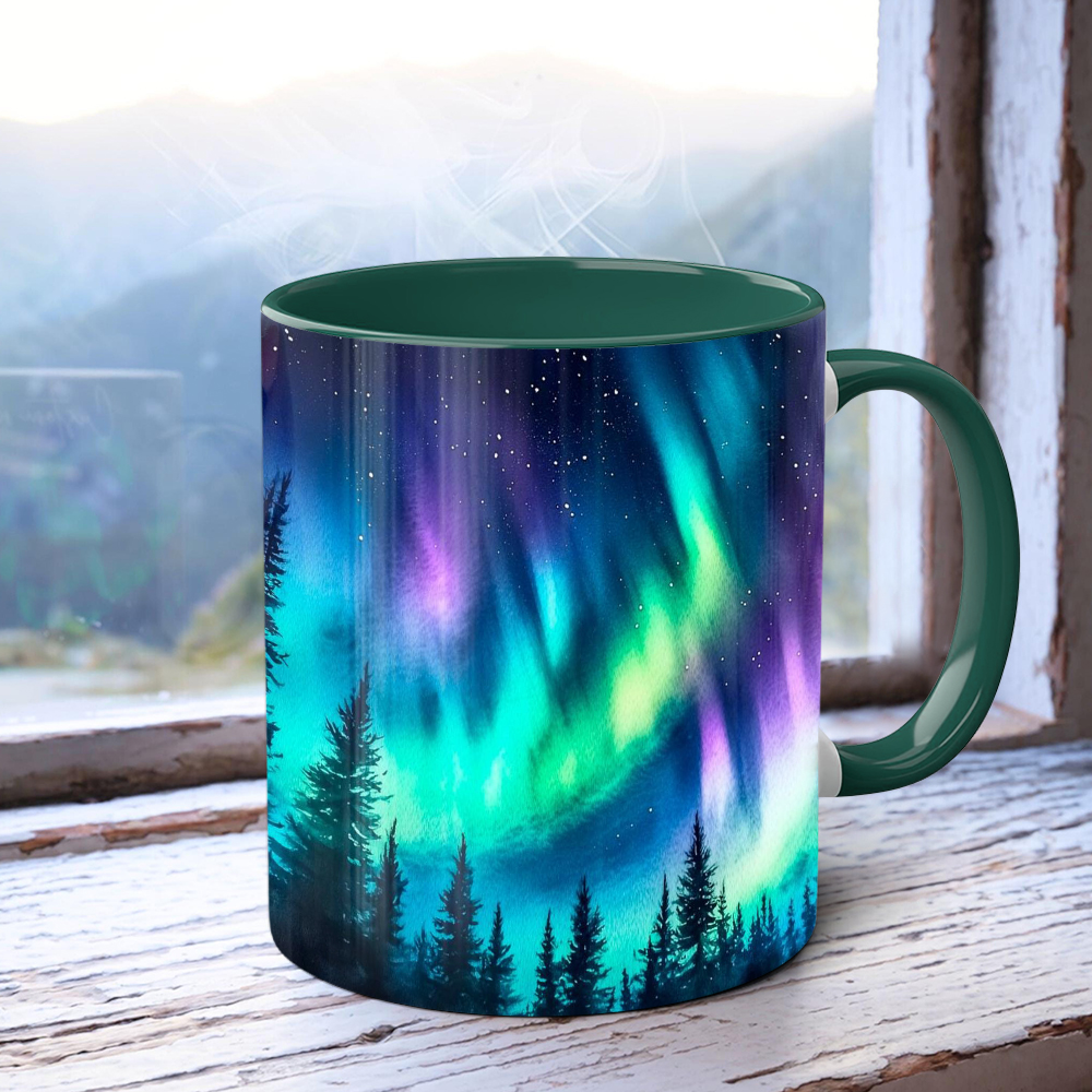 Aurora-Themed Ceramic Mug | WSMug52