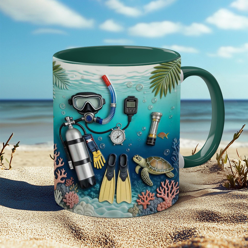 Diving-Themed Ceramic Mug | WSMug55