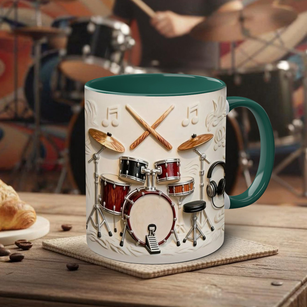 Drummer-Themed Ceramic Mug | WSMug57