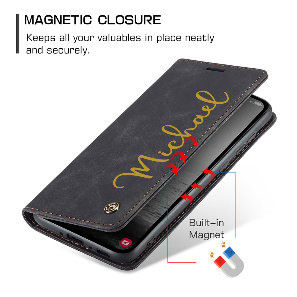 Personalised Monogram Card Holder Wallet Phone Case | OFCase130