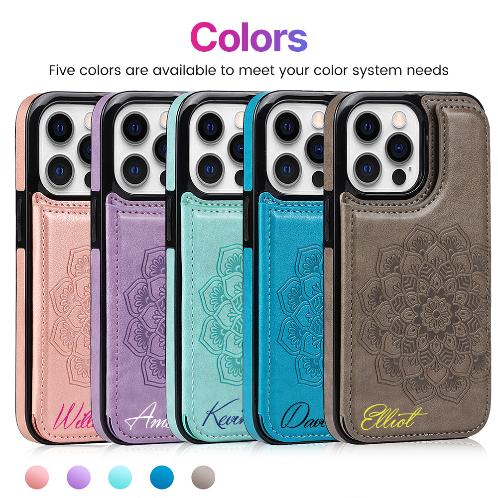 Personalised Monogram Mandala Embossed Phone Case | OFCase123