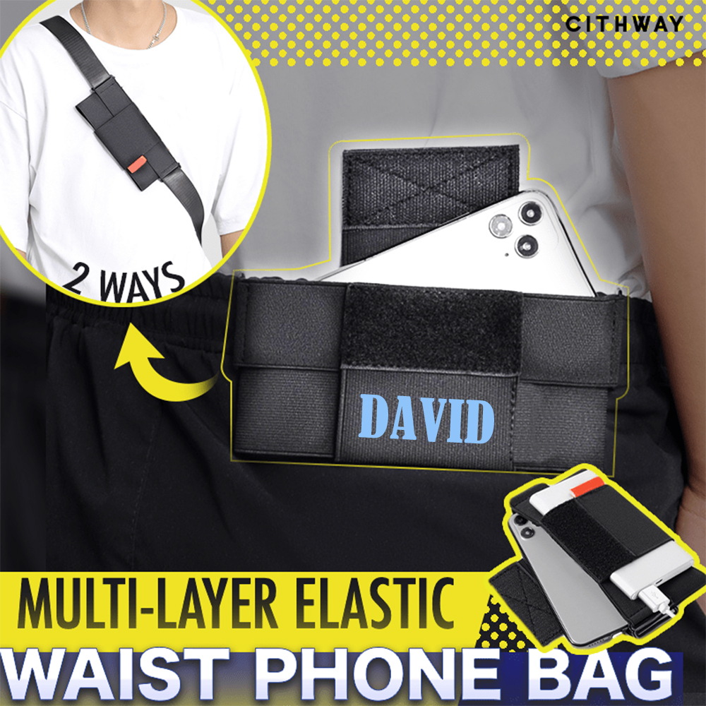 Personalised Monogram Elastic Waist Phone Bag | OFCase131