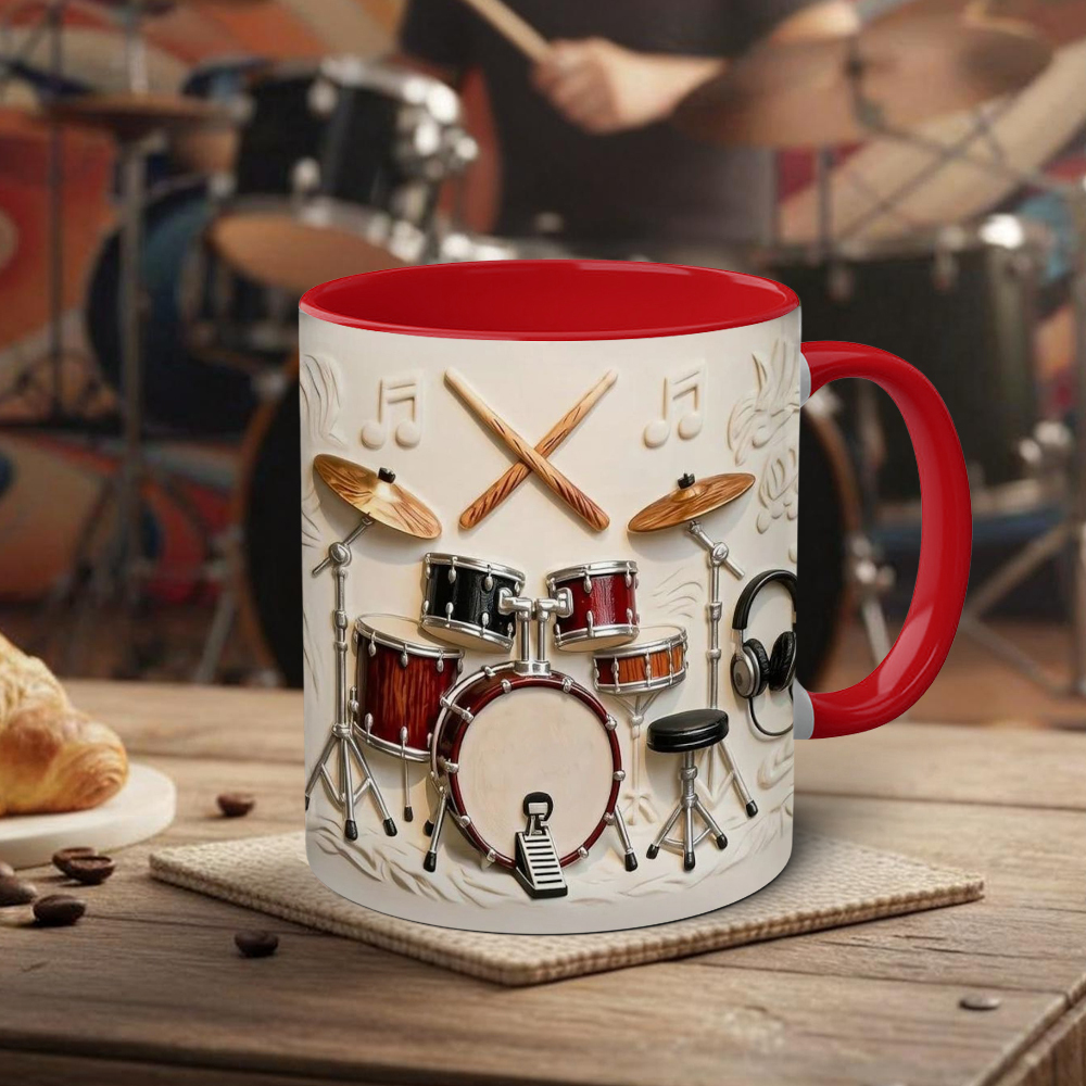 Drummer-Themed Ceramic Mug | WSMug57
