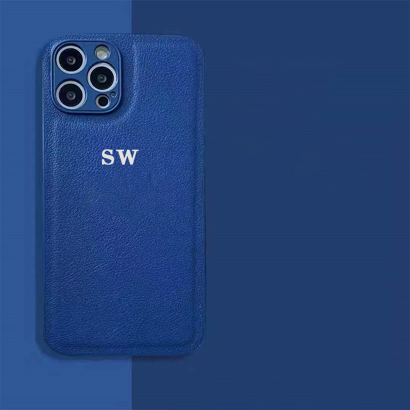 Personalized Monogram Custom Leather Cell Phone Case  | OFCase30
