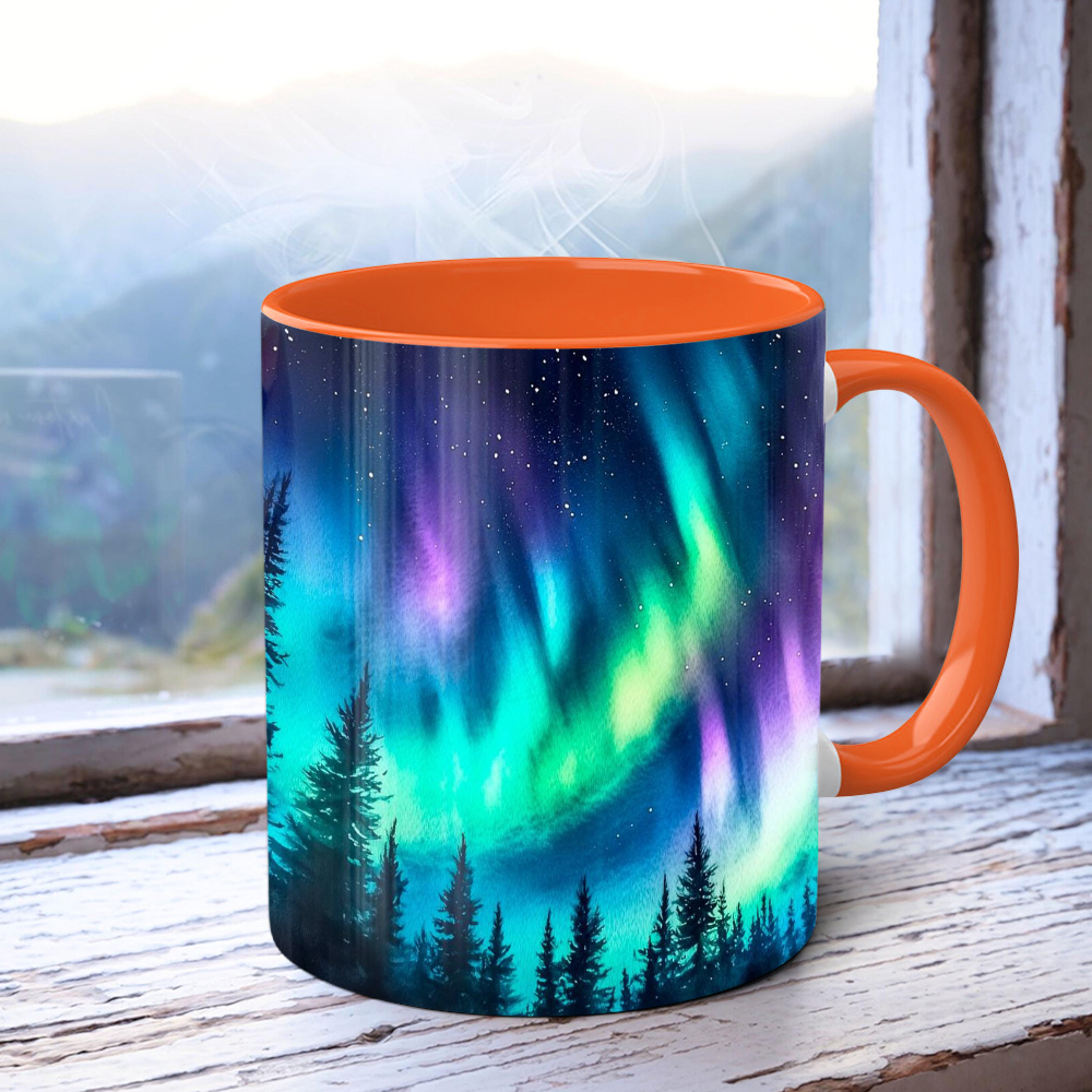 Aurora-Themed Ceramic Mug | WSMug52