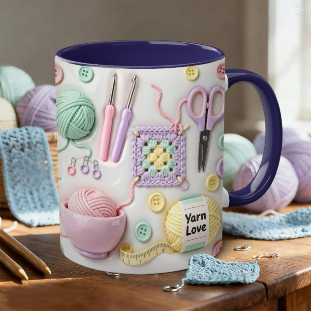 Sewing Supplies Themed Ceramic Mug | WSMug20
