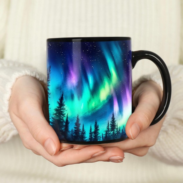 Aurora-Themed Ceramic Mug | WSMug52